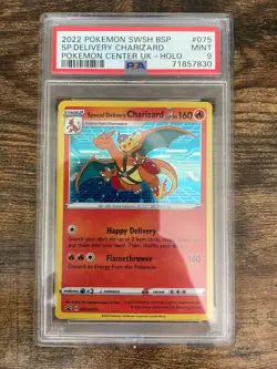 Special Delivery Charizard Promo Holo Pokemon Card SWSH075 PSA 9 MINT - Image 1