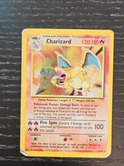 Charizard 4/102 Base Set Holo Rare Pokemon Card - Image 1