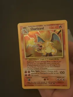 Pokemon Charizard Base Set Holo Rare Card 4/102 1999 - Image 5