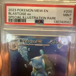 Pokemon 2023 Blastoise ex 200/165 Full Art SIR Scarlet & Violet 151 PSA 9 - Image 2