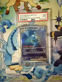 Pokemon TCG Blastoise EX Sir 200/165 Scarlet & Violet 151 PSA 9 - Image 1