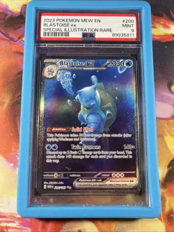 Pokemon TCG Blastoise EX Sir 200/165 Scarlet & Violet 151 PSA 9 - Image 1