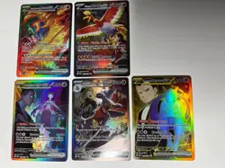 Pokemon EX Holo Lot - 5 Cards Team Rocket Cynthia Moltres Mewtwo Garchomp - Image 3
