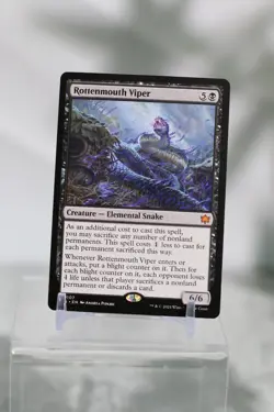 Rottenmouth Viper: MtG Magic the Gathering Bloomburrow Mythic 107 - Image 1