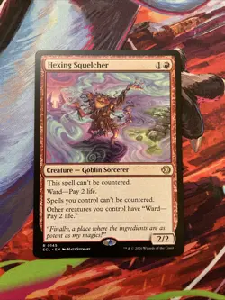 Hexing Squelcher Lorwyn Eclipsed Regular Rare 0145 Magic The Gathering ECL EN NM - Image 1