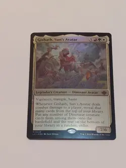 Mint/Near-Mint, English - 1 x MTG Gishath, Sun's Avatar - Foil The Lost Caverns - Image 1