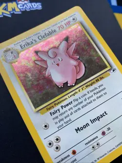 Pokemon TCG Erika’s Clefable Gym Heroes 3/132 Holo Rare LP. - Image 4