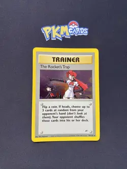 Pokemon TCG The Rocket's Trap Gym Heroes 19/132 Holo Rare MP. - Image 1