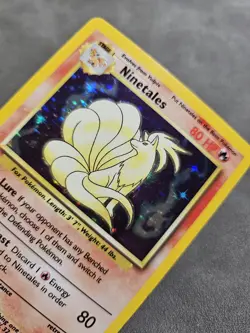 Pokemon TCG Ninetales 12/102 Holo Rare Unlimited Vintage - WOTC Base Set - LP - Image 2