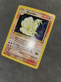 Pokemon TCG Ninetales 12/102 Holo Rare Unlimited Vintage - WOTC Base Set - LP - Image 3