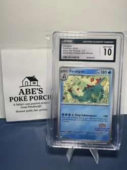 Pokemon TCG Feraligatr SVP 213 Black Star Promo Illustration Contest 2024 CGC 10 - Image 1