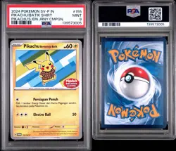 2024 POKEMON INDONESIAN SV-P PROMO #155 PIKACHU IN BATIK SHIRT PSA 9 - Image 3