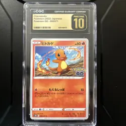 Charmander #8 Japanese 2022 Pokemon GO CGC Pristine 10 - Image 1