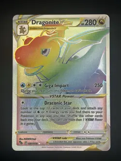 Pokemon - Dragonite VSTAR - 081/078 Pokemon GO - Secret Rare Holo - Near Mint - Image 1