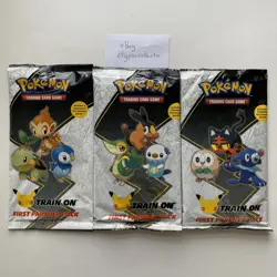 LOT OF 3 Pokemon TCG FIRST PARTNER PACKS Sinnoh Unova Alola - Sealed - Image 1