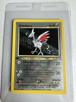 Skarmory Holo Rare 1st Edition 13/111 Neo Genesis WOTC Vintage Pokemon MINT - Image 1