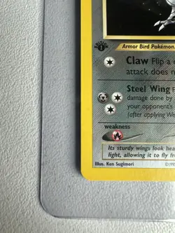 Skarmory Holo Rare 1st Edition 13/111 Neo Genesis WOTC Vintage Pokemon MINT - Image 2