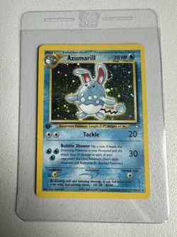 Azumarill Holo Rare 1st Edition Neo Genesis 2/111 WOTC Vintage Pokemon MINT - Image 1