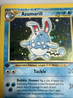 Azumarill Holo Rare 1st Edition Neo Genesis 2/111 WOTC Vintage Pokemon MINT - Image 2
