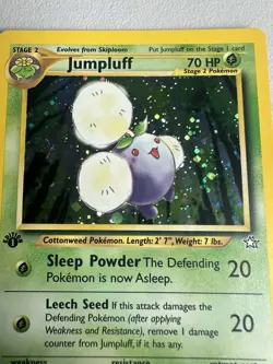 Jumpluff Holo Rare 1st Edition 7/111 Neo Genesis WOTC Vintage Pokemon MINT - Image 2