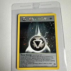 Metal Energy Holo Rare 1st Edition Neo Genesis WOTC Vintage Pokemon MINT SWIRL - Image 1