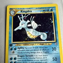 Kingdra Holo Rare 1st Edition Neo Genesis 8/111 WOTC Vintage Pokemon MINT - Image 2