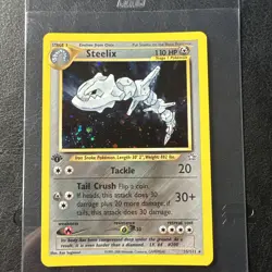 Steelix Holo Rare 1st Edition Neo Genesis 15/111 WOTC Vintage Pokemon - Image 1