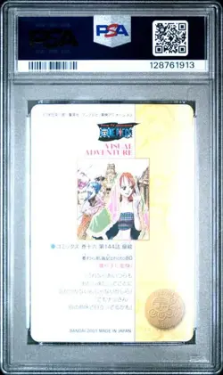 PSA 9 Nami & Vivi Foil One Piece Visual Adventure #135 Bandai Carddass 2001 - Image 2