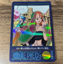 One Piece Nami Vivi Carddass Visual adventure 135 Bandai 2001 Holo EX - Image 1