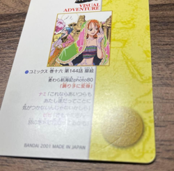 One Piece Nami Vivi Carddass Visual adventure 135 Bandai 2001 Holo EX - Image 3