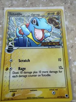 Pokemon Totodile (Delta Species) 67/101 Dragon Frontiers Stamped Reverse Holo NM - Image 2