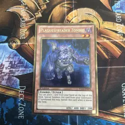 Yu-Gi-Oh! Plaguespreader Zombie NM X1 Gold Rare 1st Edition - Image 1