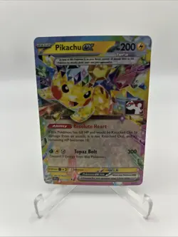 057/191 Pikachu ex Pokemon TCG Prize Pack Series 7 Play Stamped Surging Sparks - Image 1