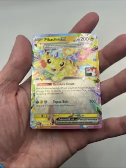 057/191 Pikachu ex Pokemon TCG Prize Pack Series 7 Play Stamped Surging Sparks - Image 4