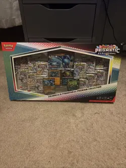 Pokemon TCG Prismatic Evolutions Lucario & Tyranitar EX Sealed Premium Coll 💎 - Image 1