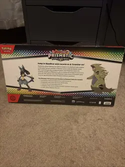 Pokemon TCG Prismatic Evolutions Lucario & Tyranitar EX Sealed Premium Coll 💎 - Image 2
