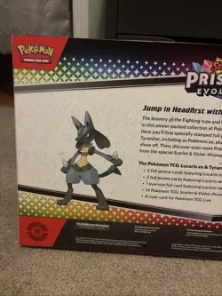 Pokemon TCG Prismatic Evolutions Lucario & Tyranitar EX Sealed Premium Coll 💎 - Image 3