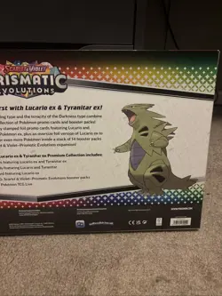 Pokemon TCG Prismatic Evolutions Lucario & Tyranitar EX Sealed Premium Coll 💎 - Image 4