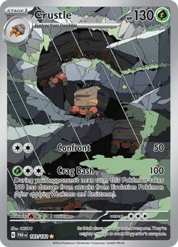 Pokemon Card TCG - Crustle 183/182 Illustration Rare Paradox Rift Near Mint - Image 1