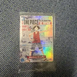One Piece Monkey D. Luffy US Voyage College Basketball Card Rutgers 1/23 IN HAND - Image 1
