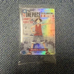 One Piece Monkey D. Luffy US Voyage College Basketball Card Rutgers 1/23 IN HAND - Image 3