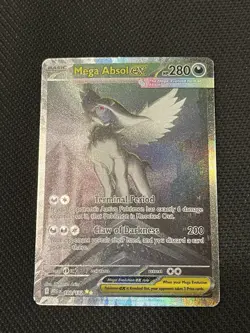 Pokemon TCG Mega Evolution 180/132 Mega Absol EX Special Illustration Rare - NM - Image 1