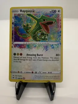 Pokemon TCG Rayquaza Amazing Rare Card 138/185 Vivid Voltage Mint/Nm Condition - Image 1