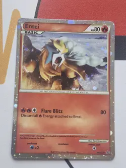 Entei HGSS20 💩 Swirl LP Promo Heart Gold Soul Silver Pokemon Card Holo Foil Tcg - Image 1