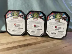 Sealed Pokemon TCG's Mighty Mysterious 2021 Mimikyu Snorlax Darkrai Tins Set 3 - Image 2