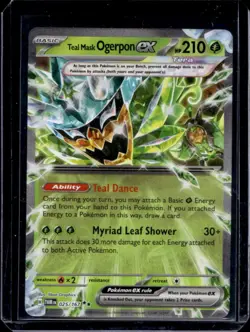 2024 Pokemon SV Twilight Masquerade TWM EN Teal Mask Ogerpon ex #025/167 - Image 1
