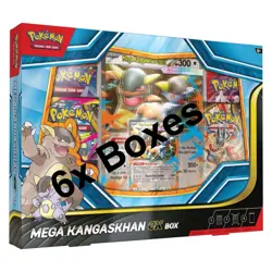 Pokemon TCG Mega Kangaskhan ex COLLECTION BOX CASE Factory Sealed 6 Boxes - Image 1