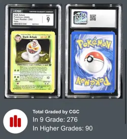 Dark Arbok 2/82 Team Rocket Holo Rare 2000 CGC 9 MINT - Image 1