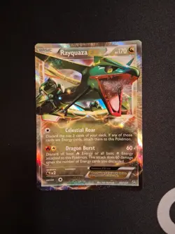Pokemon TCG Rayquaza EX BW Dragons Exalted Holofoil Card 85/124 Ultra Rare - Image 1