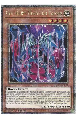 SUDA-EN002 Evil HERO Dead-End Prison - Quarter Century Secret Rare Card 1st Ed - Image 1